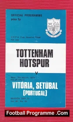 Tottenham Hotspur v Vitoria Setubal 1973 – Portugal