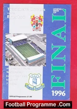 Tranmere Rovers v Everton 1996 – Senior Cup Final