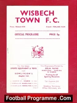 Wisbech Town v Histon 1977