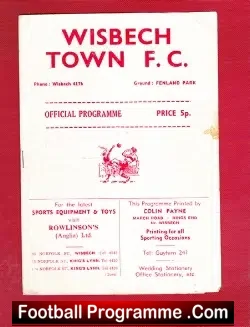 Wisbech Town v Newmarket Town 1977