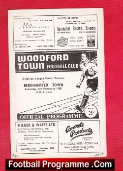 Woodford Town v Berkhamsted Town 1958