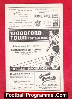Woodford Town v Berkhamsted Town 1959
