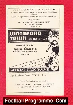 Woodford Town v Epping Town 1963