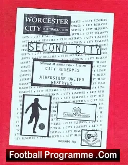 Worcester City v Atherstone United 1996 – Reserves Match