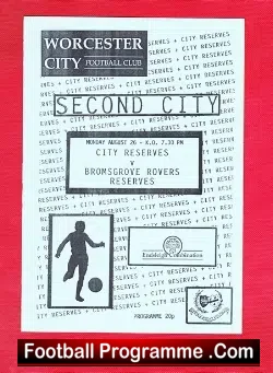 Worcester City v Bromsgrove Rovers 1990s – Reserves