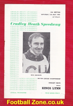 Cradley Heath Speedway v Kings Lynn 1972