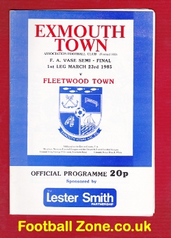 Exmouth Town v Fleetwood Town 1985 – Semi Final