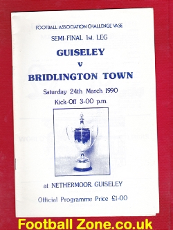 Guiseley v Bridlington Town 1990 – Cup Final