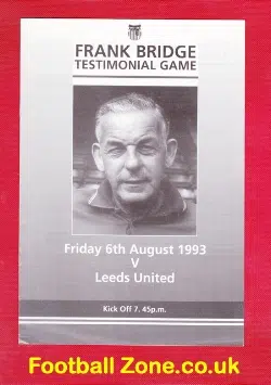 Frank Bridge Testimonial Benefit Match Grimsby Town 1993