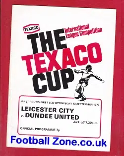 Leicester City v Dundee United 1972 – Texaco Cup