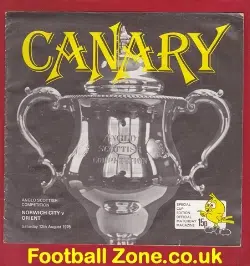 Norwich City v Orient 1978 - Anglo Scottish Cup