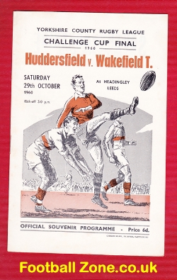 Huddersfield Rugby v Wakefield Trinity 1960 – Rugby Cup Final