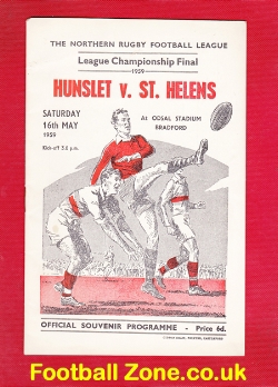 Hunslet Rugby v St Helens 1959 – Rugby League Championship Final