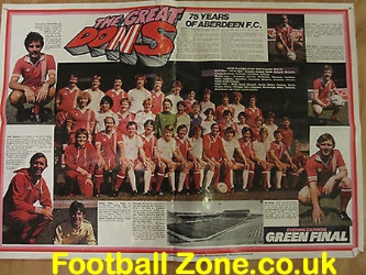 Aberdeen Special Large Signed Team Poster 1978 + Alex Ferguson