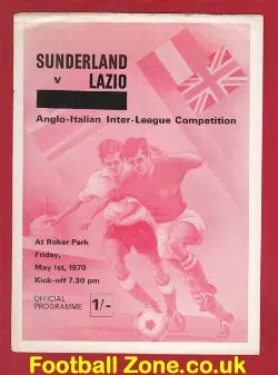 Sunderland v Lazio 1970 – Anglo Italian Cup