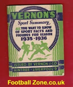 Vernons Football Handbook 1935 - 1936 - Liverpool