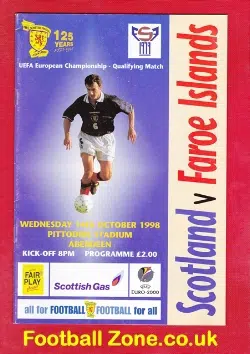 Scotland v Faroe Islands 1998