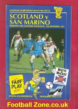 Scotland v San Marino 1991 - Glasgow