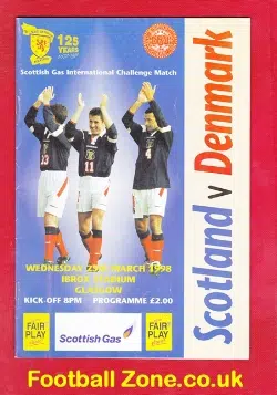 Scotland v Denmark 1998