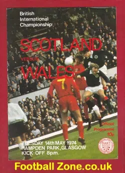 Scotland v Wales 1974