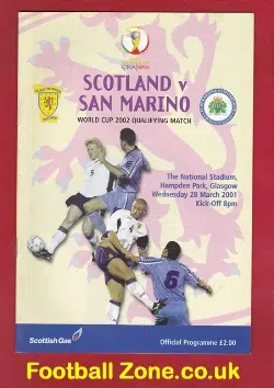 Scotland v San Marino 2001 - Glasgow