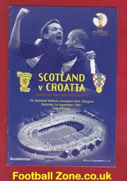 Scotland v Croatia 2001