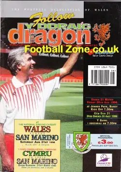 Wales v San Marino 1996 – Cymru Football
