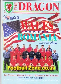 Wales v Romania 1993 – Cymru Football