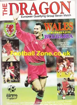 Wales v Bulgaria 1994 – Welsh Football