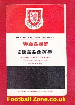 Wales v Ireland 1958