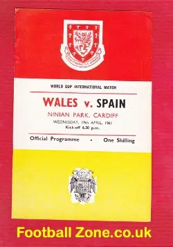 Wales v Spain 1961 - World Cup Match