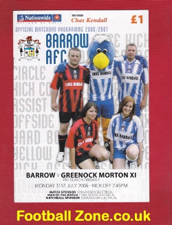Barrow v Greenock Morton 2006 – Pre Season Friendly