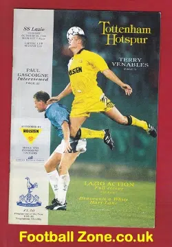 Tottenham Hotspur v Lazio 1992 - Plus Paul Gascoigne GAZZA