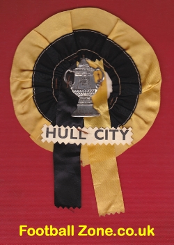 Hull City Football Club Old Football Rosette 1960s
