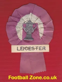 Leicester City Football Club Old Football Rosette 1960s