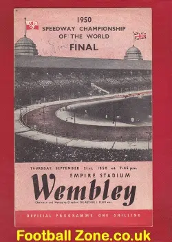 World Speedway Championship World Final 1950 – Signed