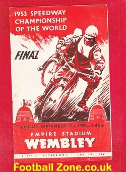 World Speedway Championship World Final 1953 + Ticket