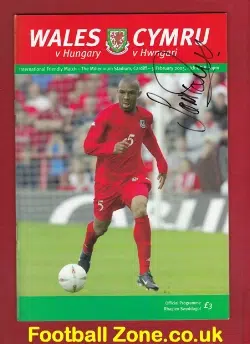 Wales v Hungary 2005 – Signed Sam Ricketts Autograph