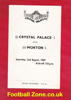 Crystal Palace v Greenock Morton 1969