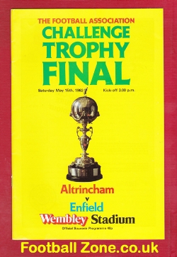 Altrincham v Enfield 1982 – Trophy Cup Final