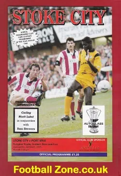 Stoke City v Port Vale 1993 – Trophy Semi Final