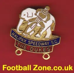 Halifax Speedway Badge -The Dukes - Gladmann Norman