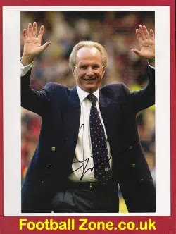 Sven Goran Eriksson Autograph Signed Picture