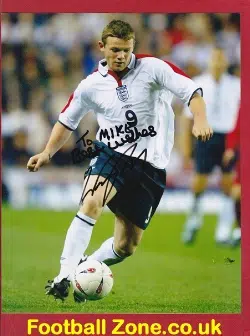 Manchester United Wayne Rooney Autograph Signed Picture