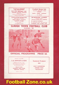 Slough Town v Chesham United 1968 – Senior Cup