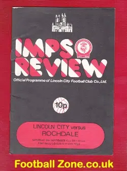 Lincoln City v Rochdale 1974