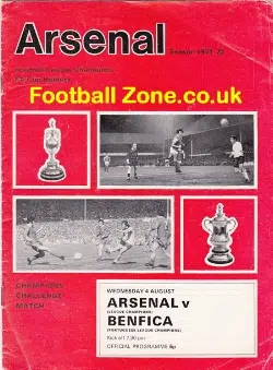 Arsenal v Benfica 1971 – Challenge Match