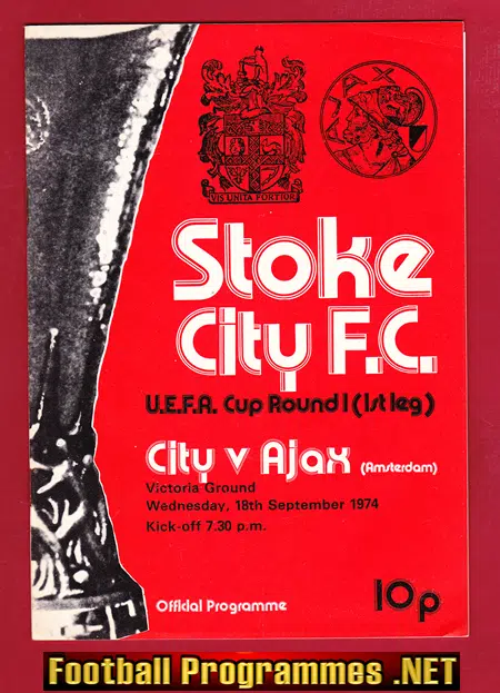 Stoke City v Ajax 1974 – Amsterdam Dutch