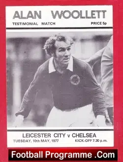 Alan Woollett Testimonial Benefit Match Leicester City 1977 - football programme