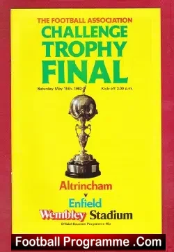 Altrincham v Enfield 1982 – Trophy Cup Final
